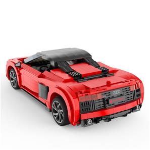 AUDI R8 Spyder Byggblock Bil 1:14 (Från 8 år)-5