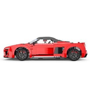 AUDI R8 Spyder Byggblock Bil 1:14 (Från 8 år)-7