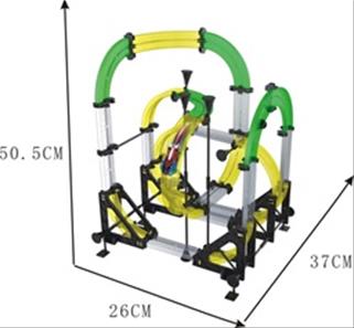 Autoflier 3D Racerbana 440cm m/1 bil-2