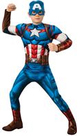 Avengers Captain America Deluxe Barndräkt (3-10 år)