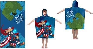 Avengers  Poncho badhandduk med huva - 100 procent bomull-2