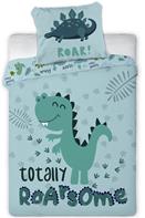 Baby Dino Rawr Junior Påslakanset 100x135 cm - 100 procent bomull