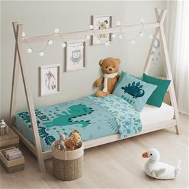Baby Dino Rawr Junior Påslakanset 100x135 cm - 100 procent bomull-3