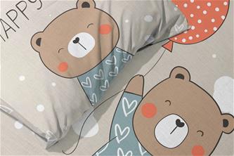 Baby Happy Bear Junior Påslakanset 100x135 cm-4