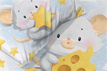 Baby Mus Junior Påslakanset 100x135 cm - 100 procent bomull-4