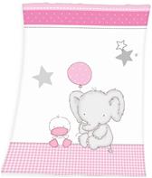 Babybest Elefant Fleecefilt - 75 x 100 cm