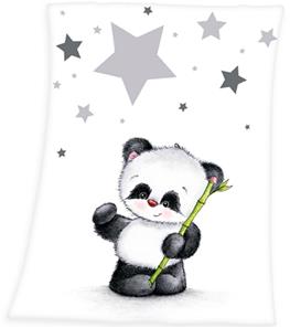 Babybest Panda Fleecefilt - 75 x 100 cm