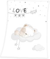 Babybest Sleeping little bear Fleecefilt - 75 x 100 cm