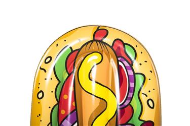 Baddjur ''Hot dog'' 190 x 109 cm-3