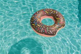 Badring 107cm ''Doughnut'', Choklad-3