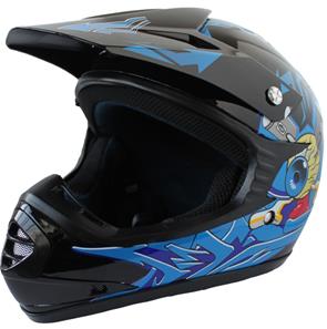 Barn Crosser Hjälm Blue Beast-2