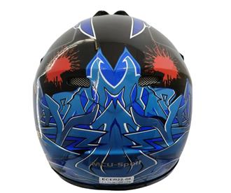Barn Crosser Hjälm Blue Beast-4