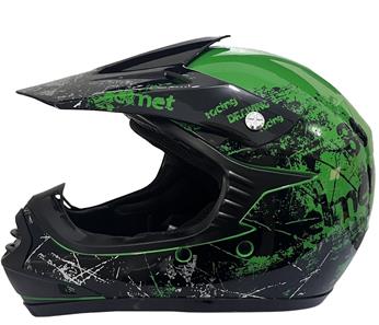 Barn Crosser Hjälm Phantom Green-2