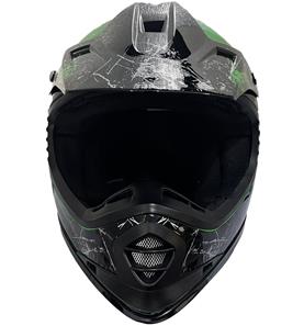 Barn Crosser Hjälm Phantom Green-3