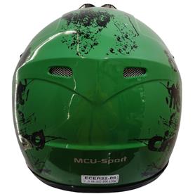 Barn Crosser Hjälm Phantom Green-4