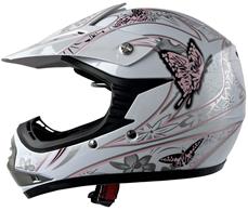 Barn Crosser Hjälm Pink Butterfly