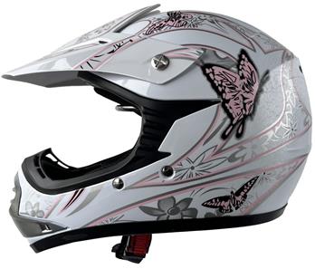 Barn Crosser Hjälm Pink Butterfly