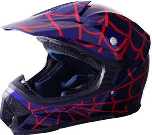 Barn Crosser Hjälm SpiderBlue