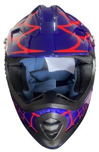 Barn Crosser Hjälm SpiderBlue - Ny modell-2