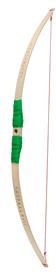 Barnbåge i bokträ med grön grepp + 3 pilar-7