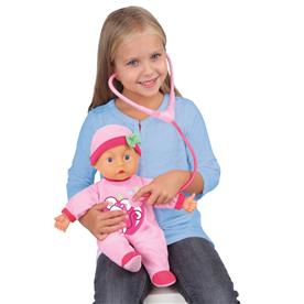 Barnläkardocka, 33 cm, med medicinska tillbehör och ljud-4