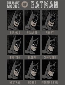 Batman Moods Fleecefilt - 130 x 170 cm