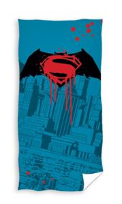 Batman Superman Badhandduk - 100 procent bomull