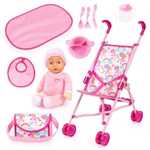 Bayer Design Buggy dockvagnsset med docka och tillbehör