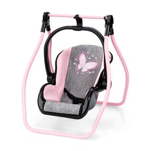Bayer Design Buggy Klappvagn för dockor Megaset, grå/rosa-3