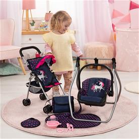 Bayer Design Buggy Klappvagn för dockor Megaset, Hjärtan-2