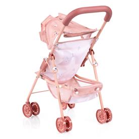Bayer Design Buggy Klappvagn för dockor Megaset, puderrosa-17