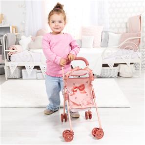 Bayer Design Buggy Klappvagn för dockor Megaset, puderrosa-4