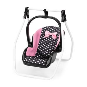 Bayer Design Buggy Klappvagn för dockor Megaset, Rosa Hjärtan-4