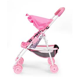 Bayer Design Buggy Klappvagn för dockor, Rosa Hjärtan-8