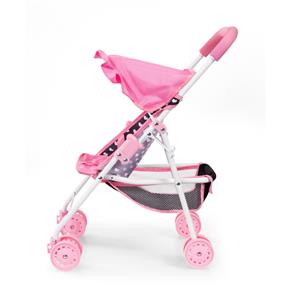 Bayer Design Buggy Klappvagn för dockor, Rosa Hjärtan-8