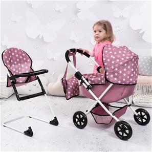 Bayer Design Cosy dockvagn med barnstol och skötväska-4