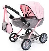 Bayer Design Cosy dockvagn med skötväska Grå/Rosa