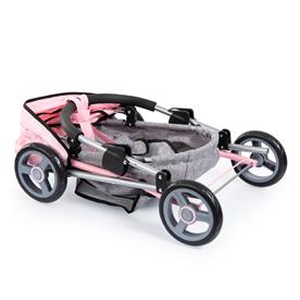 Bayer Design Cosy dockvagn med skötväska Grå/Rosa-3