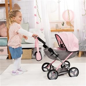 Bayer Design Cosy dockvagn med skötväska Grå/Rosa-6