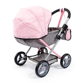 Bayer Design Cosy dockvagn med skötväska Grå/Rosa-8