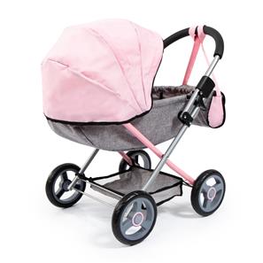 Bayer Design Cosy dockvagn med skötväska Grå/Rosa-8