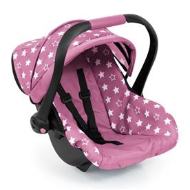 Bayer Design Deluxe bildockstol med solskydd, rosa