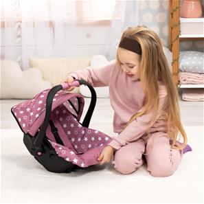 Bayer Design Deluxe bildockstol med solskydd, rosa-3