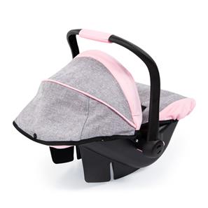 Bayer Design Deluxe bildockstol med solskydd, rosa/grå-2