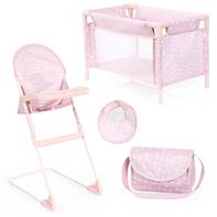 Bayer Design Dock barnstol och resesäng Deluxe paket Pink