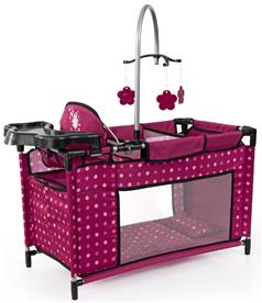 Bayer Design Dockas Multisäng med tillbehör Rosa
