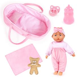 Bayer Design Dockset med 28 cm babydocka i bärsäng