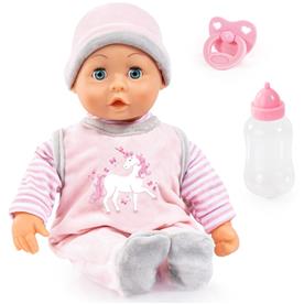 Bayer Design First Words Babydocka 38 cm med 24 funktioner, Unicorn