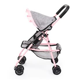 Bayer Design Buggy Klappvagn för dockor, grå/rosa-6