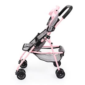 Bayer Design Buggy Klappvagn för dockor, grå/rosa-7